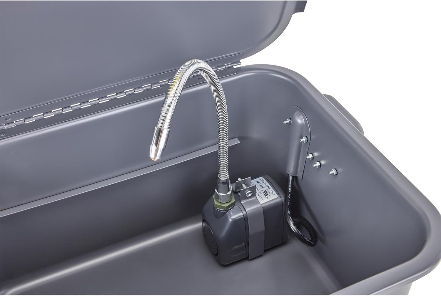 Speedway Motors Portable 5 Gallon Automotive Parts Washer with Pump – Water Based Solvent Compatible, Features 5ft Power Cord, Clean Bearings, Carburetors & Small Parts Anywhere