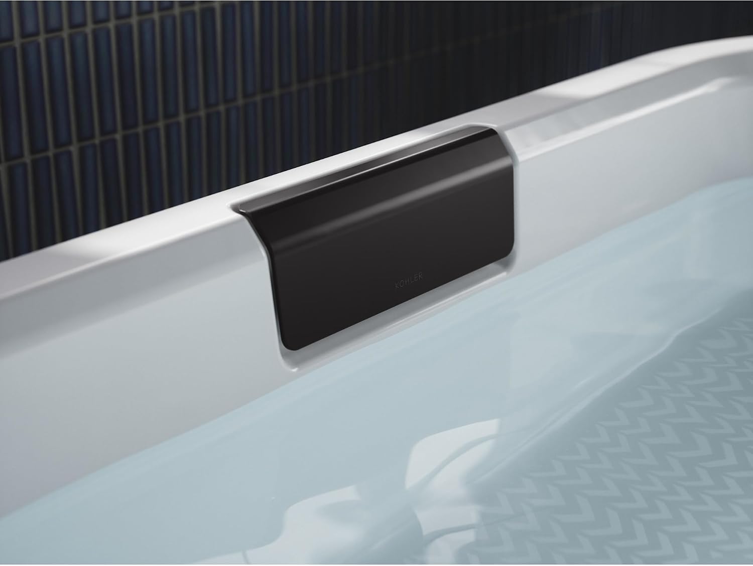 Volute Bath Drain Trim with Drain Flange, Overflow Cover, and Toe-Tap Drain with Strainer