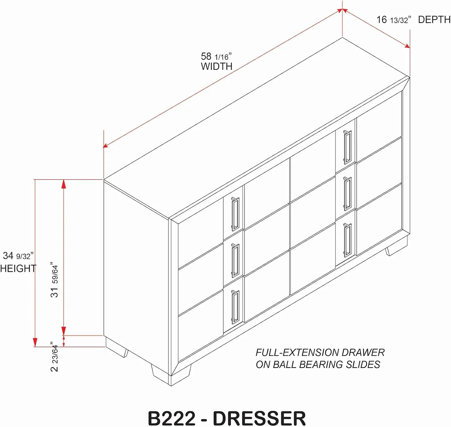 KB Designs - 5-Piece Bedroom Set with LED Panel Bed, Dresser with Mirror, Chest and Nightstand, Weathered Gray Oak Finish, Contemporary Rustic Design, Queen Size Bed