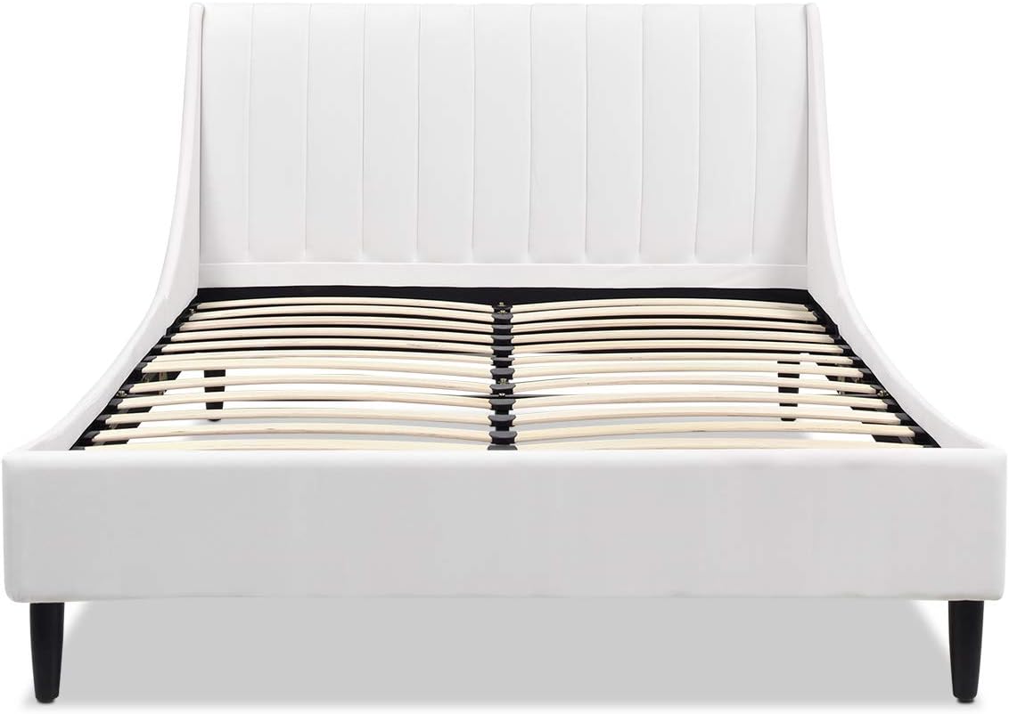 Jennifer Taylor Home Aspen Vertical Tufted Modern Headboard Platform Bed Set