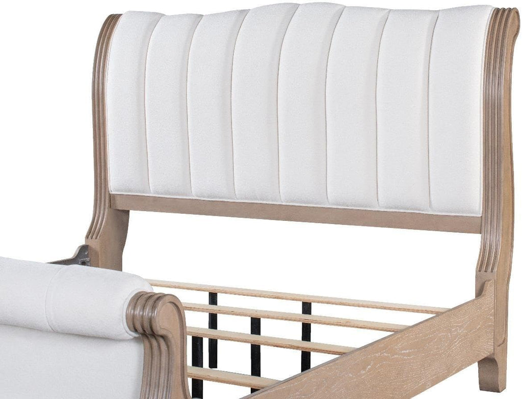 First of a Kind Marina Cream Queen 5 Piece Bedroom Set