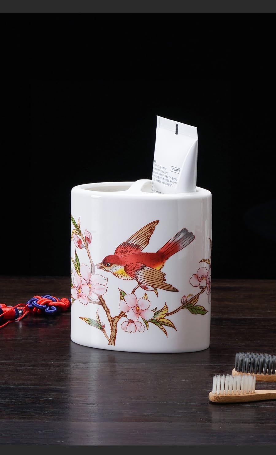 Bathroom Sets,Rustic Bathroom Accessories Set Easter Decor Bathroom Soap Dispenser Set Home Decor Aesthetic Rustic Bathroom Decor Boho Farmhouse Western Apartment Decor 5-Piece Magpie Washbasin Set