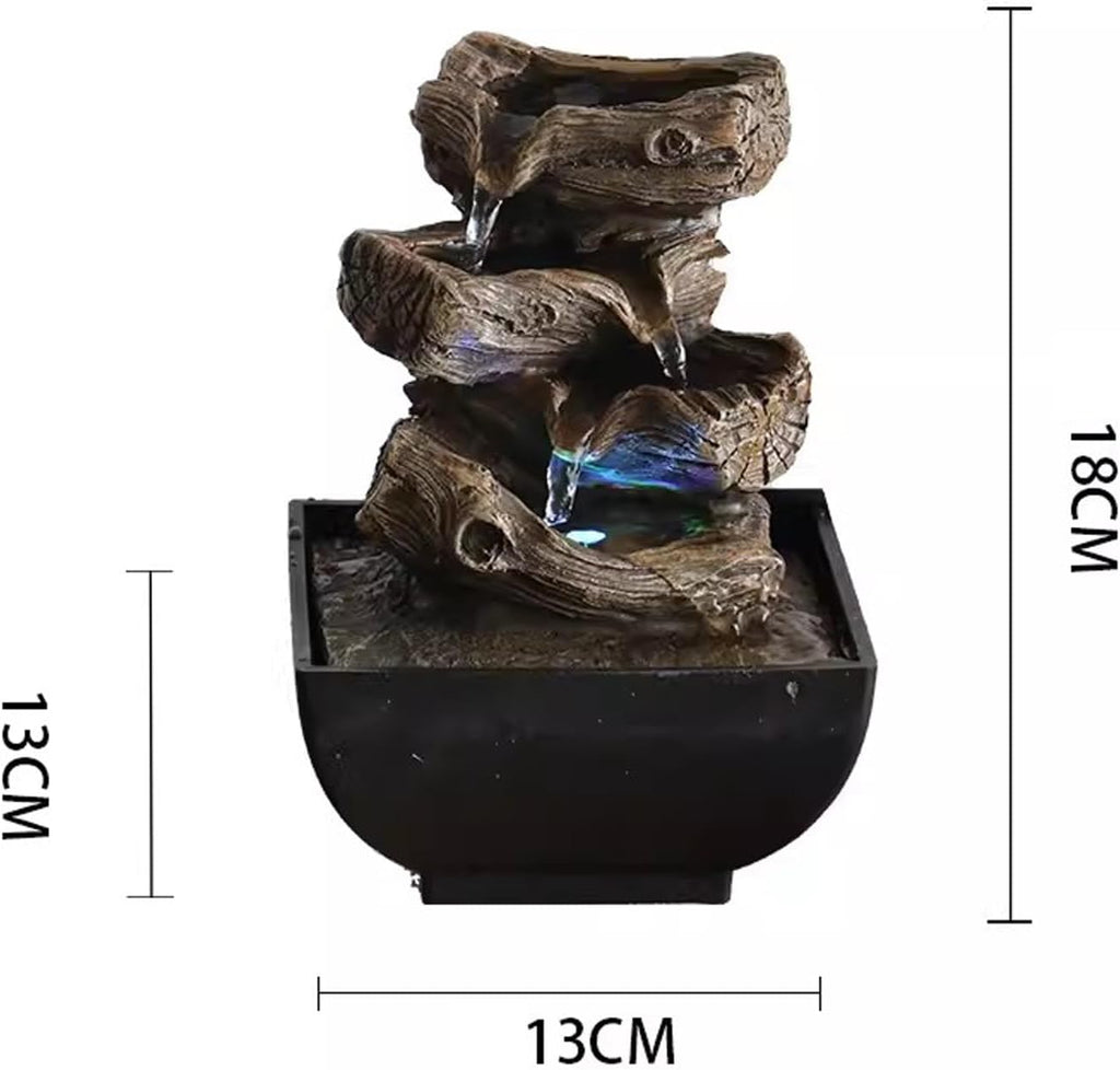 Tabletop Fountain Rockery Circulating Water Fountain Desktop Small Decoration Home Living Room TV Cabinet Porch Decoration Desktop Fountain (Color : 06)