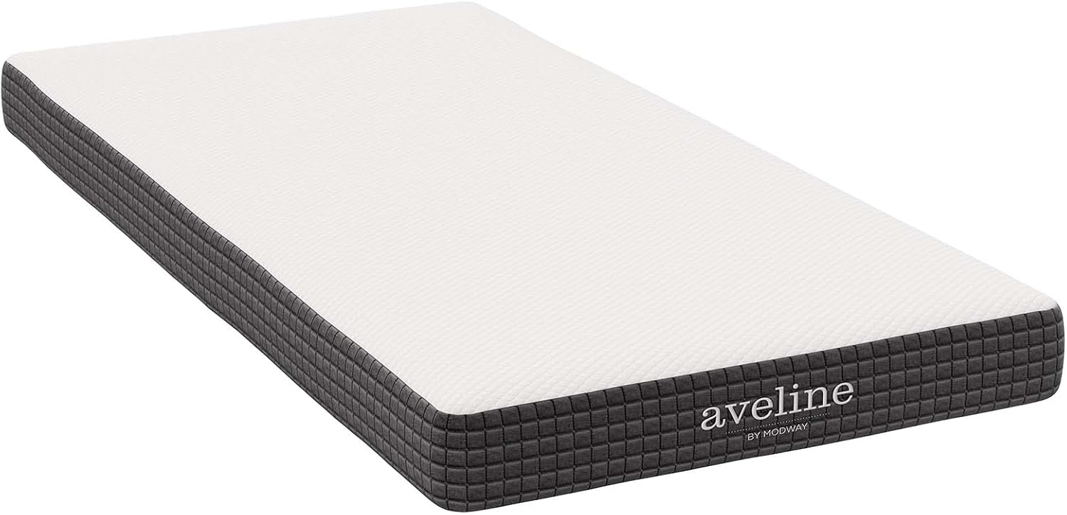 Modway Aveline 6' Gel Infused Memory Mattress with CertiPUR-US Certified Foam Narrow Twin Mattress