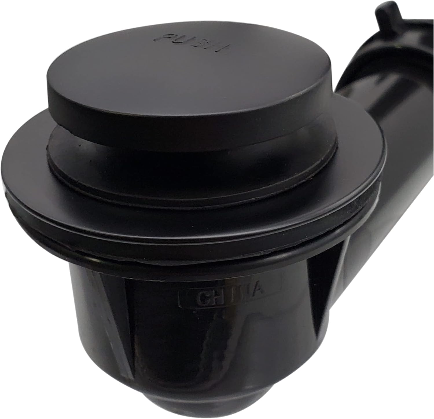 Westbrass D4931-12-62 1-1/2' x 12' Bath Waste & Overflow Assembly with Tip-Toe Drain Plug and 2-Hole Faceplate - Sch. 40 ABS Pipe, Matte Black (12-Pack)