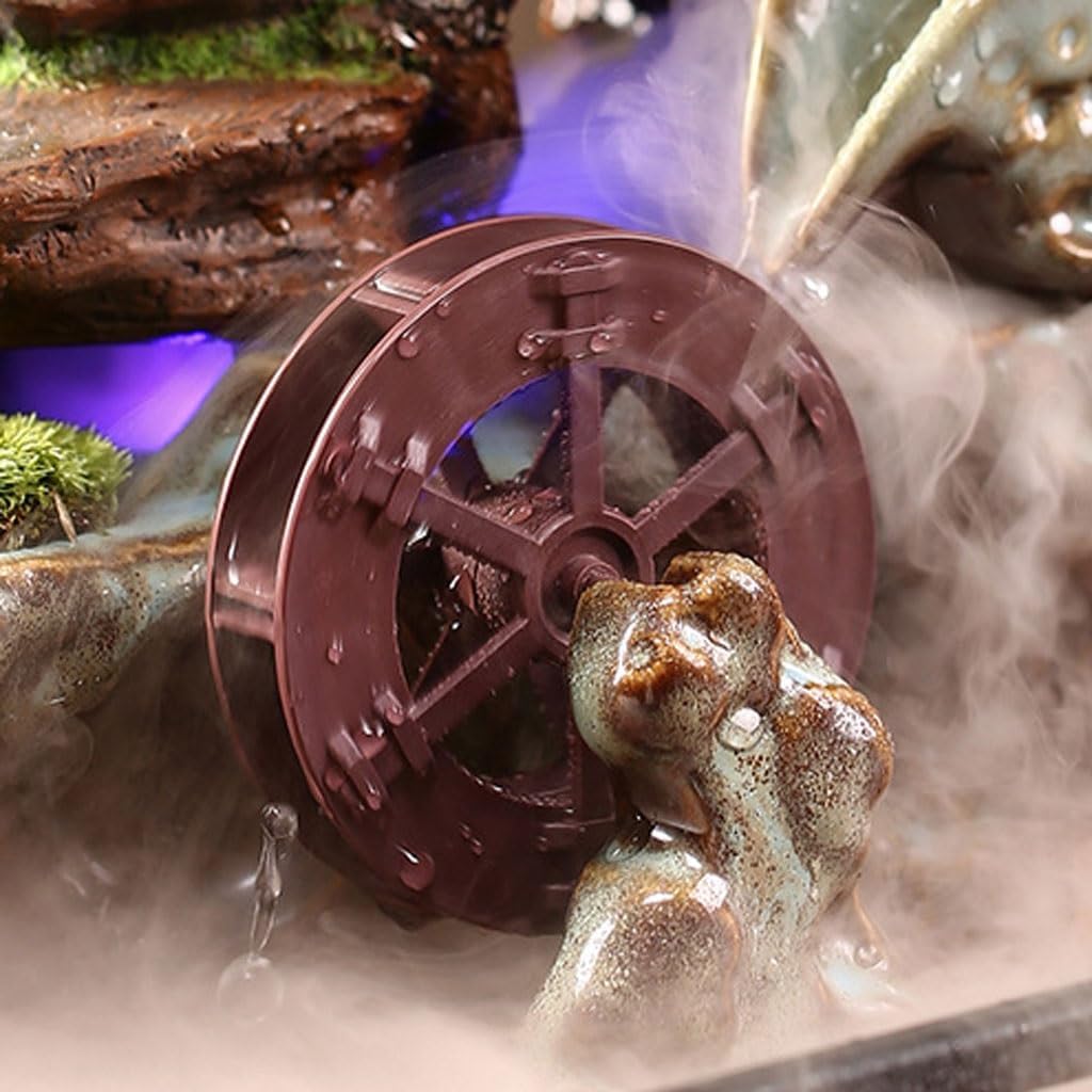 Waterfall Fountain Indoor Flowing Water Fish Tank Ornaments Home Living Room Desktop Decorations Circulation Fountain Landscape Table Top Water