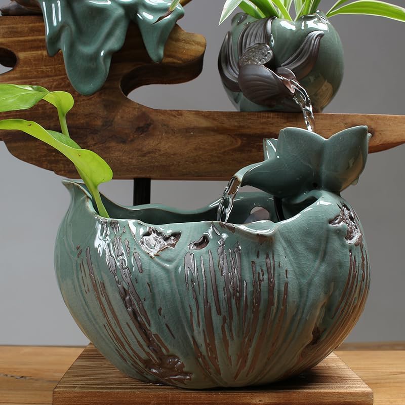 Tabletop Fountains Creative Water Ornaments Desktop Fountain Humidifier Living Room Porch TV Cabinet Desktop Fountain Indoor Tabletop Water Fountain