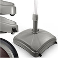 Outdoor Umbrella Stand w/Easy Rolling Base (up to 125lb) Heavy Duty Universal Design for Weighted Commercial Patio & Deck Big Mobile Sun Shade w/Hidden Wheels | Grey