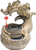 Tabletop Fountain Desktop Fountains Chinese Style Flowing Water Ornaments Circulating Waterscape for Home Decor