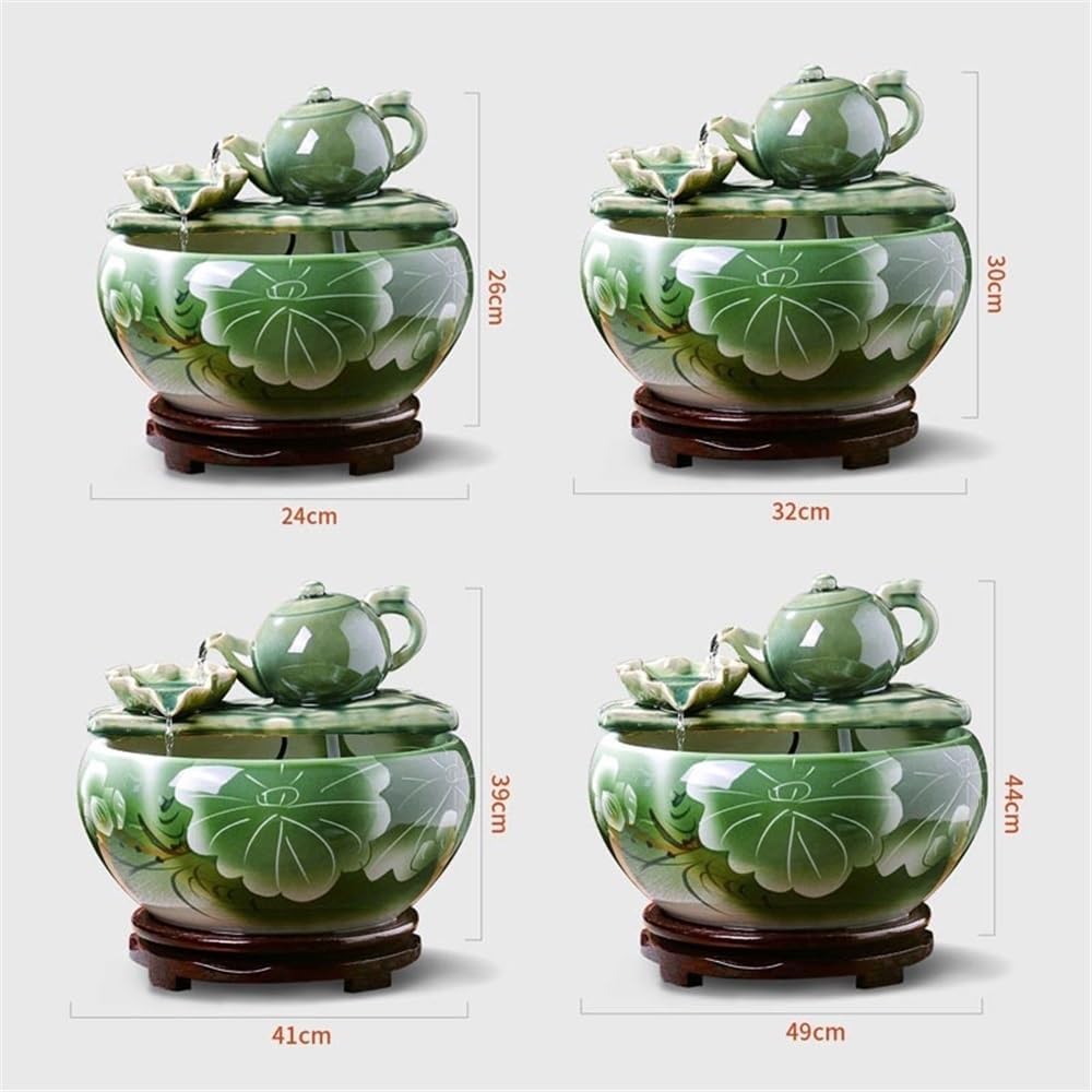 Tabletop Fountain Indoor Water Fountain, Tabletop Waterfall, Desktop Simulation Scenery Decoration(Small)