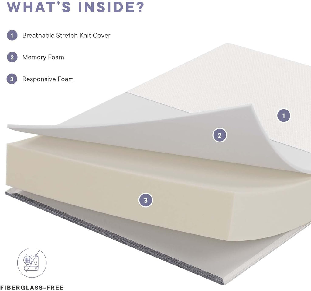 Modway Mila Firm 10' Fiberglass Free Memory Foam Full Mattress