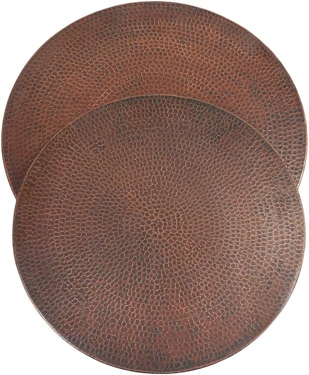 Premier Copper Products LS20DB 20-Inch Hand Hammered Copper Lazy Susan, Oil Rubbed Bronze
