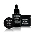 Brickell Men's Advanced Anti-Aging Routine, Night Face Cream, Facial Serum and Eye Cream, With Hyaluronic Acid, Vitamin C, and MSM, Scented, Skin Care Gift Set