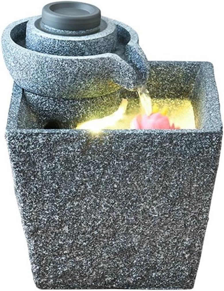 Tabletop Fountain Small Relaxing Indoor Fountain - Meditation for Home, Office, Bedroom(Small)
