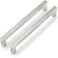 Goldenwarm 50 Pack 7-1/2 Inch Brushed Nickel Cabinet Pulls Square Drawer Handles Silver Kitchen Hardware Cupboard Dresser