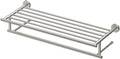 Gatco 4297 Latitude II 25.75-Inch Towel Rack with Bar, Wall Mounted Bathroom Towel Rack, Satin Nickel