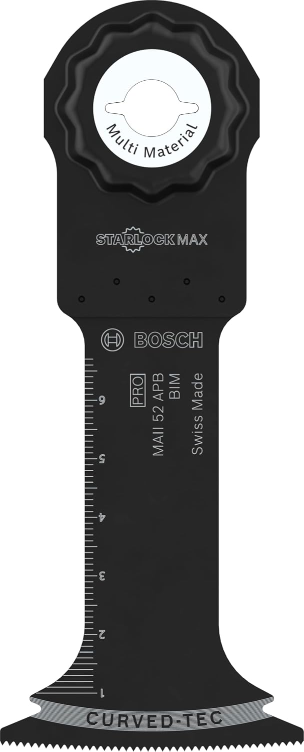 Bosch 10x PRO Multi Material MAII 52 APB Multitool Blade (for Wood with Nails, Metal Sandwich, Width 52 mm, Professional Accessory Multitool)