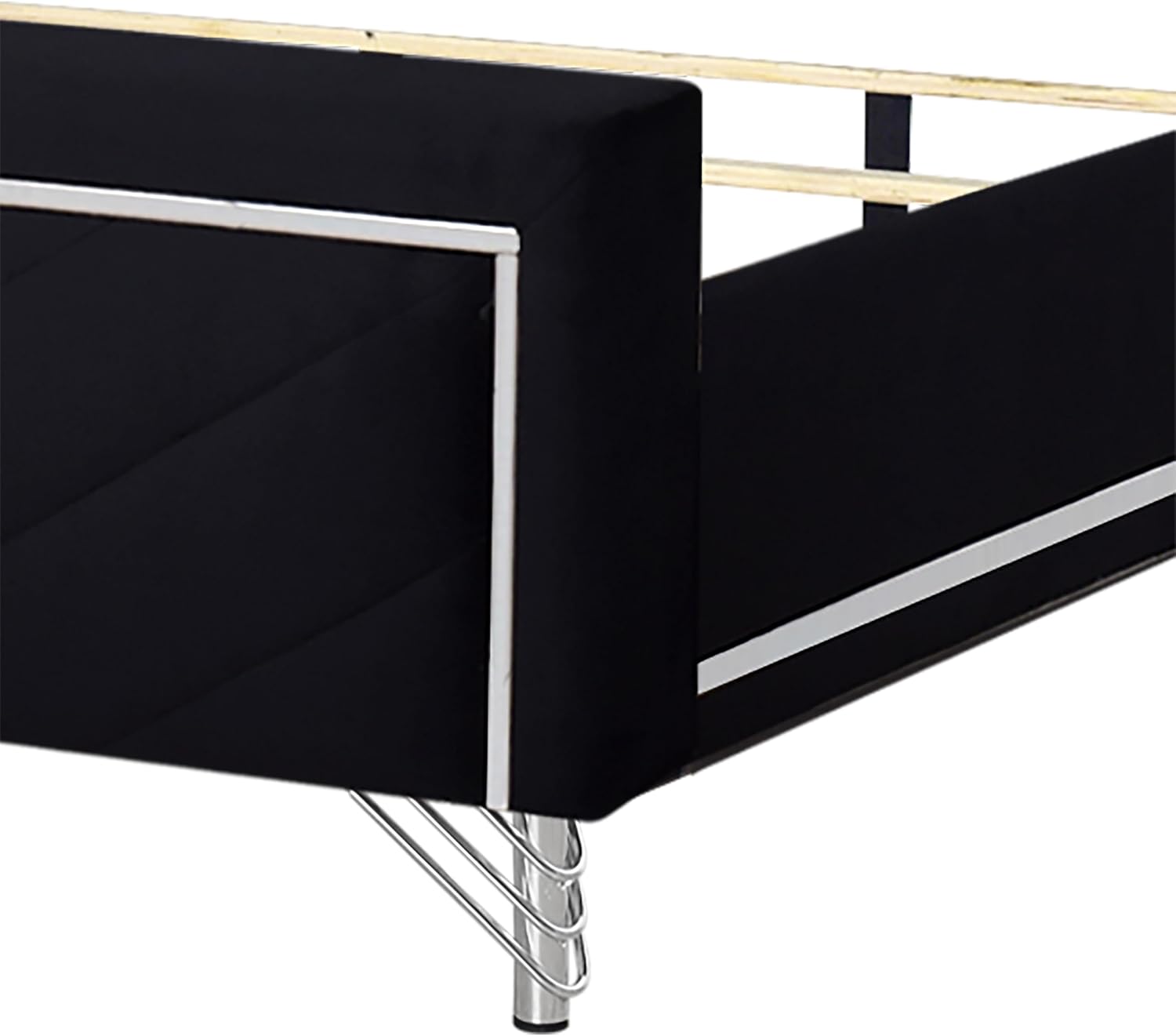 New Classic Furniture Ava 5-Piece Wood King Bedroom Set with 2 Nightstands, Ebony Black