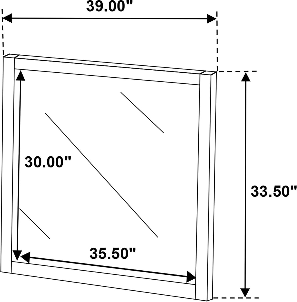 Coaster Home Furnishings Wilkes Transitional 4-Piece Bedroom Set Fabric Upholstered Queen Size Panel Bed Frame 51-inch Headboard Dark Cocoa 224421Q-S4