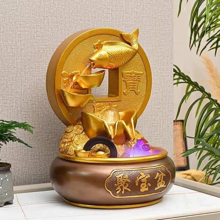 Tabletop Fountain Indoor Water Fountain, Desktop Fountains for Meditation Relaxation Home Living Room Office Decor
