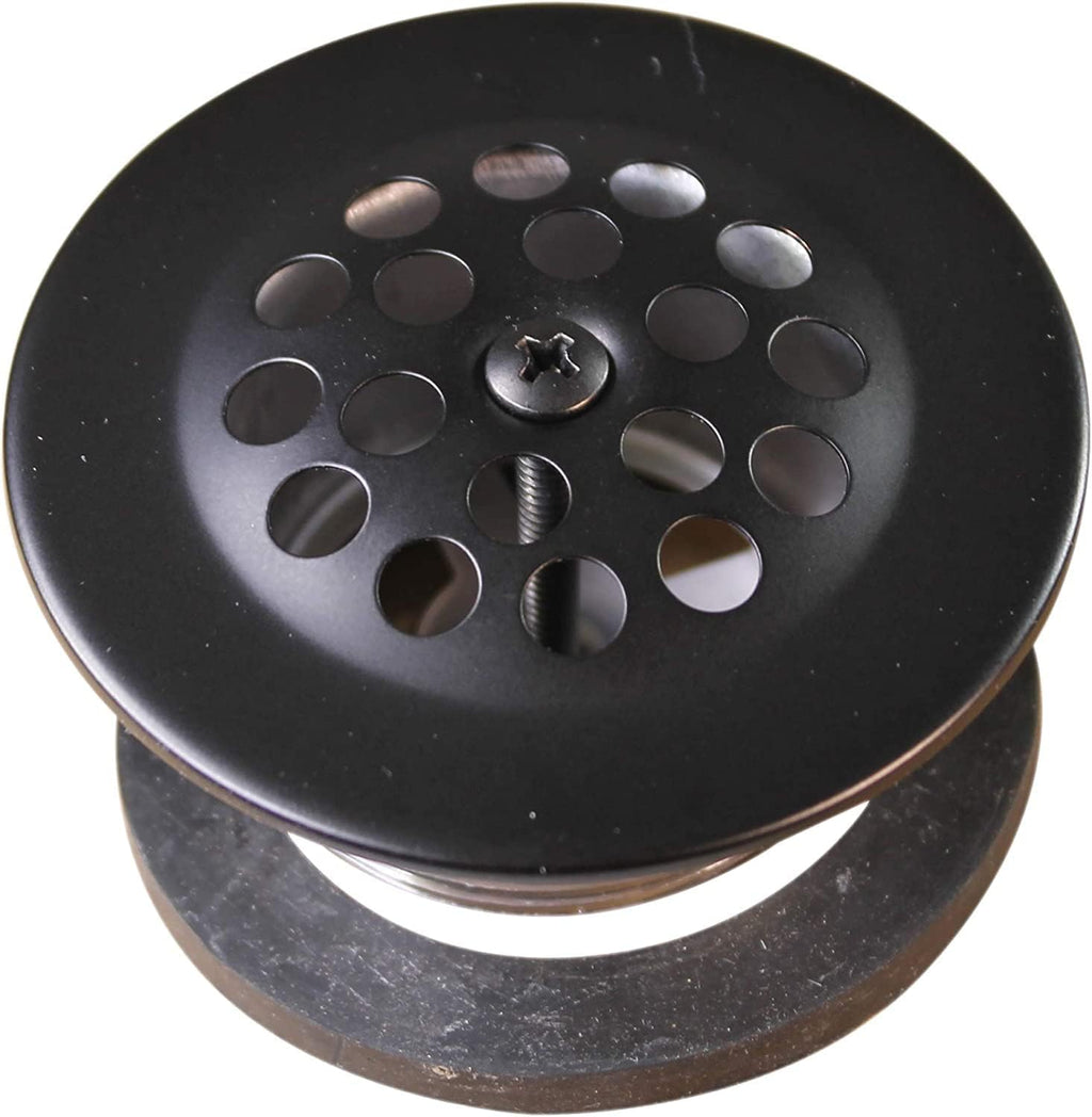 Westbrass Y592144-4-12 1-1/2' x 14' Black Tubular Bath Waste & Overflow Assembly with Trip Lever and Beehive Strainer Grid Drain, Oil Rubbed Bronze (4-Pack)