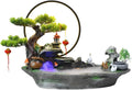 Tabletop Fountain Rocky Mountain Flowing Water Fountain Living Room High Mountain Circulating Water Humidifier Office Front Desk Desktop Decoration Desktop Fountain (Color : 01)