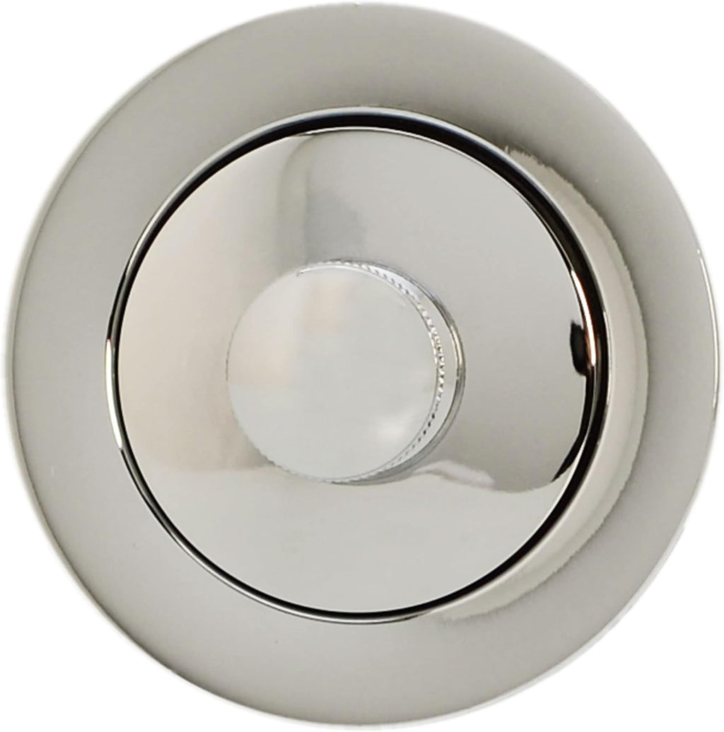 Westbrass 494244H-4-05 SCH. 40 PVC Bath Waste & Overflow Assembly with Illusionary Faceplate and Lift & Turn Drain Plug, Polished Nickel (4-Pack)