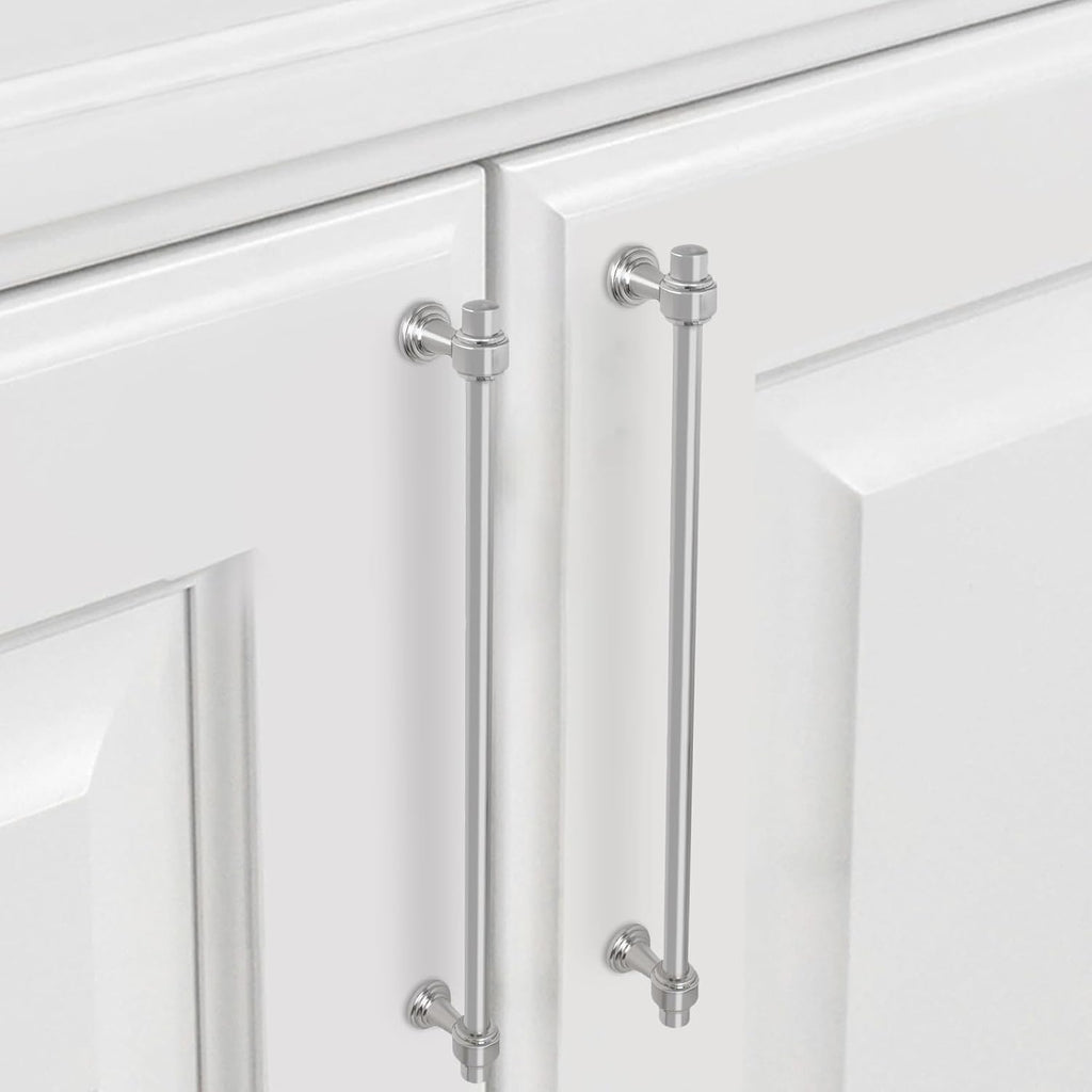 10 Pack 12-3/5 inch(320mm) Brushed Satin Nickel Kitchen Cabinet Handles Cabinet Pulls Sliver Drawer Pulls Kitchen Cabinet Hardware Handles Drawer Pulls Dresser Handles