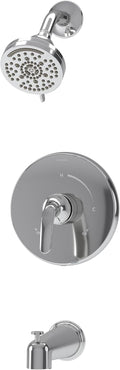 Symmons Elm Single Handle Wall Mounted Tub and Shower Trim Kit with Diverter Lever in Polished Chrome (Valve Not Included) - 559215TRM