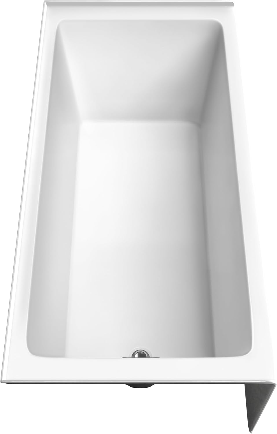 Grayley 66 x 32 Inch Alcove Bathtub in White with Left-Hand Drain and Overflow Trim in Polished Chrome