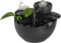 Tabletop Fountain Ceramic Tabletop Desktop Fountain Small Chinese Water Ornament with Feng Shui Ball