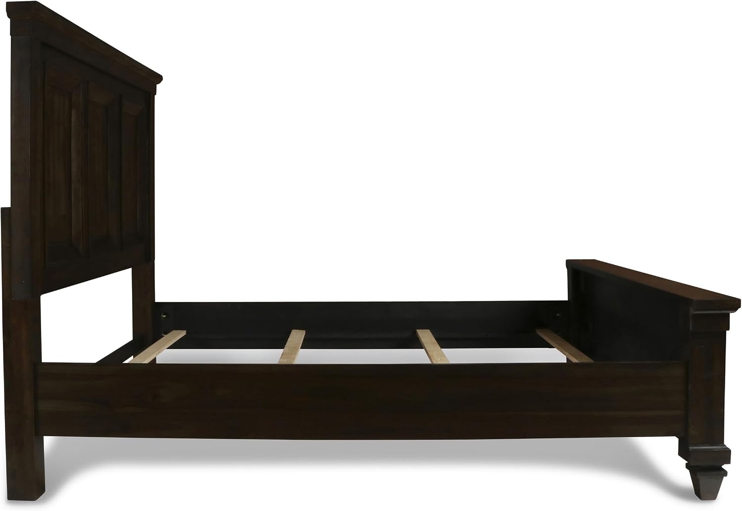 New Classic Sevilla 4-Piece Wood Queen Bedroom Set with Nightstand in Walnut