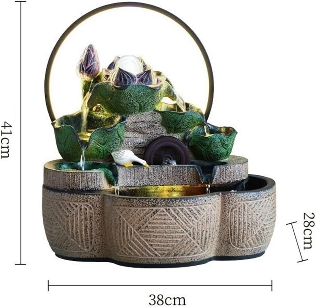 Tabletop Fountain Indoor Fountain, Tabletop Water, Feature for Home Office Decor Relaxation