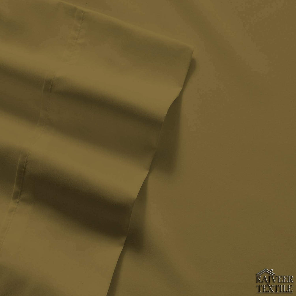 5 Piece Sheet Set- Egyptian Cotton 600 Thread Count - Luxury Bedding Set Fits Up to 15 Inches Deep Pocket - 5 Piece Sheet Set (Split King Size, Taupe)