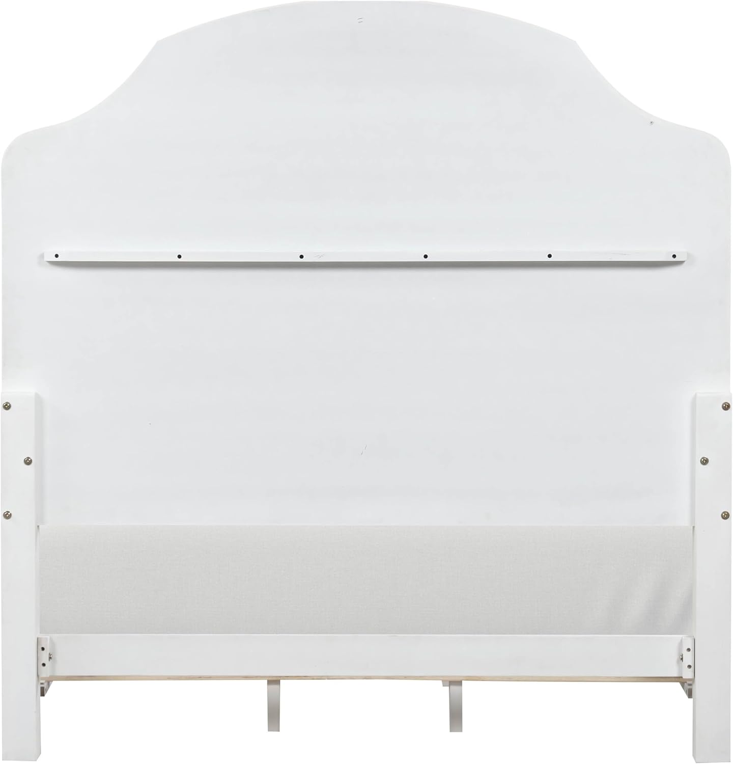 Furniture of America Eryllis Modern Solid Wood 6-Piece Panel Bedroom Set with Louvered Style Headboard, French and English Dovetails, Box Spring Needed, King, Antique White