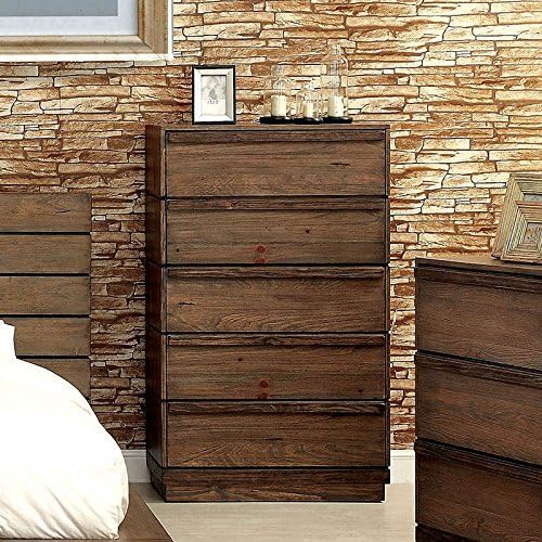 24/7 Shop at Home Bedroom set, Queen, Rustic Natural Tone, (IDF-7623Q-6PC)