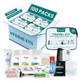 20 Piece Hygiene Kit Bulk, Travel Size Toiletries Set, Care Package Supplies, Mini Deodorant Shampoo Body Wash Toothbrush Toothpaste Razor Kit, TSA Approved, Clear Bag