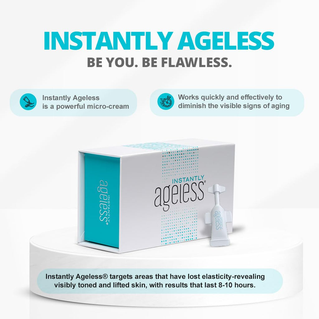 Instantly Ageless - Instant Face Lift Cream - Skin Care Anti Aging Face Cream - Wrinkle Tightener - Eye Cream For Puffiness and Bags Under Eyes - (2 BOXES)