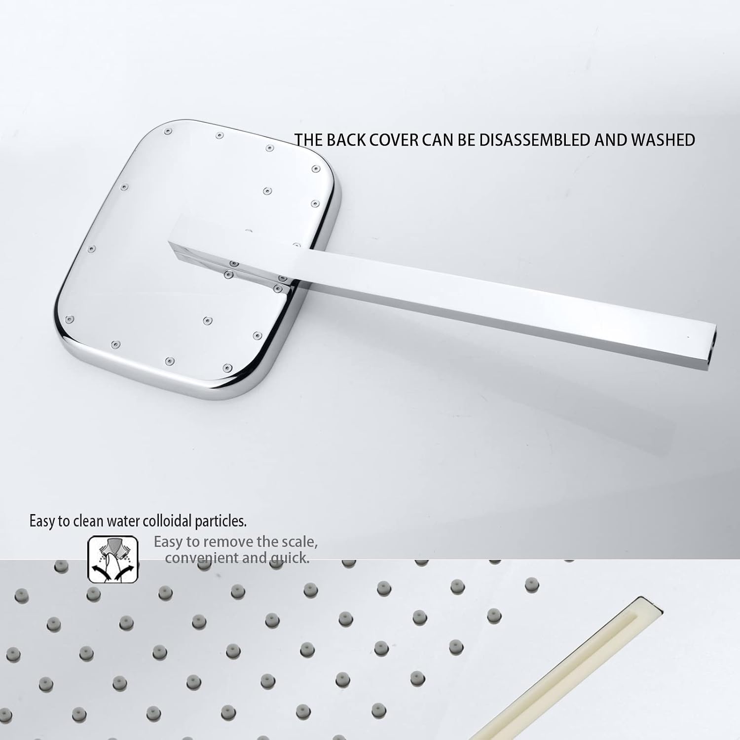 Chrome Thermostatic Shower System Fixture Set With Waterfall Rain Shower Head and Handheld (Can Use All Options at A Time)