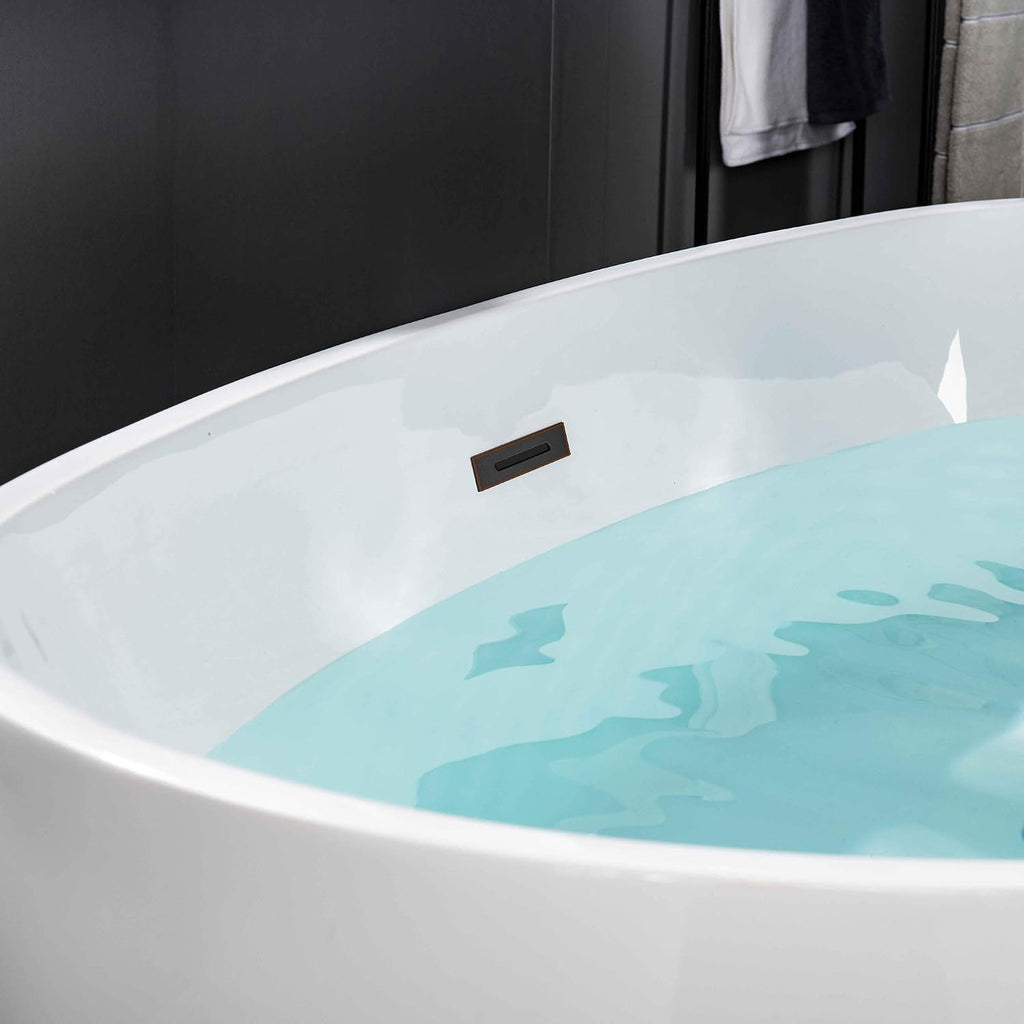 WOODBRIDGE BTA1518-ORB-Drain &O Bathtub, Oil-Rubbed Bronze