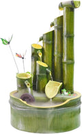 Tabletop Fountain Fountain and Flowing Water Decorations, Circulating Water Living Room, Office Desktop Decoration Decorations, Green Natural Desktop Decorations Desktop Fountain (Color : B)