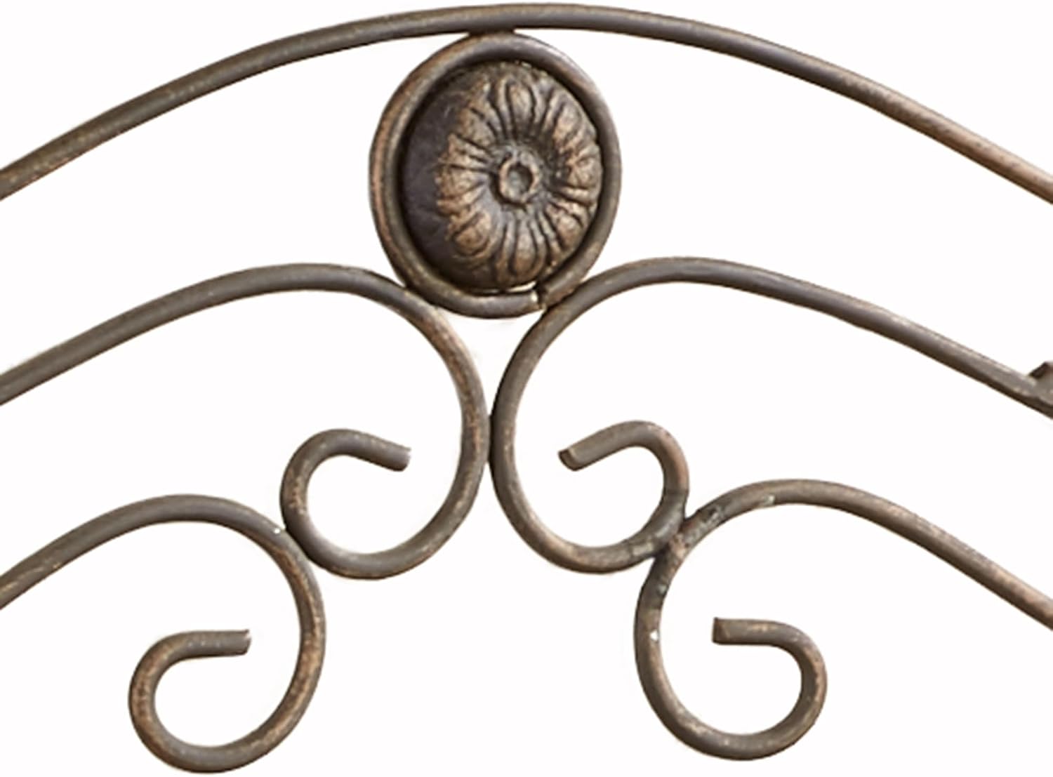 Touch of Class Kadalynn Wall Bathroom Shelf with Towel Bar - Antique Bronze - Handcrafted Metal - Decorative Storage - Mounted Rack Organizer - 3 Shelves - 24 Inches High