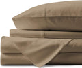 4 Piece Sheet Set- Egyptian Cotton 600 Thread Count - Luxury Bedding Set Fits Up to 15 Inches Deep Pocket - 4 Piece Sheet Set (Cal-King Size, Taupe)