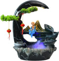 Tabletop Fountain Rocky Mountain Flowing Water Fountain Living Room High Mountain Circulating Water Humidifier Office Front Desk Desktop Decoration Desktop Fountain (Color : 06)