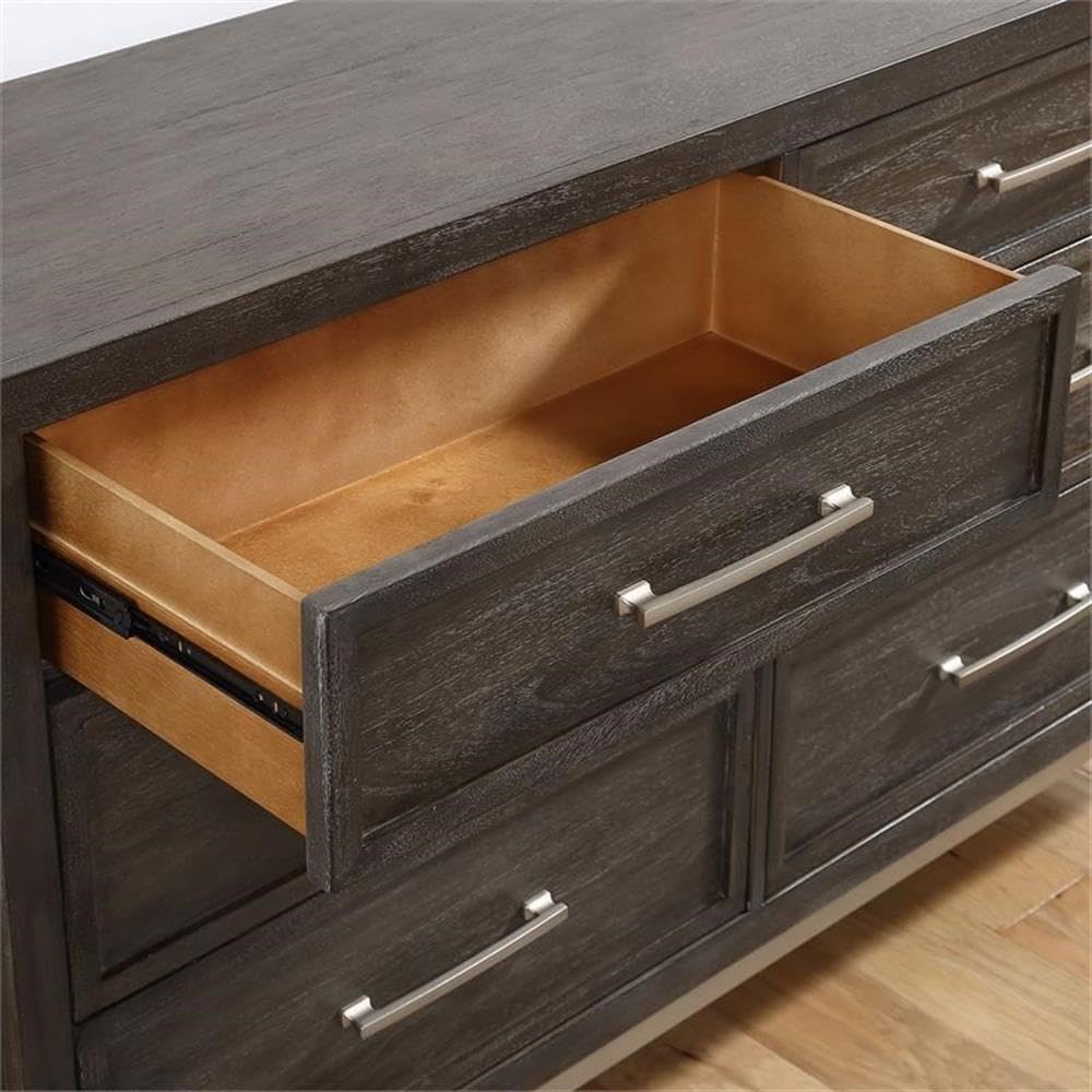 Steve Silver Broomfield Walnut Engineered Wood King 5-Piece Bedroom Set