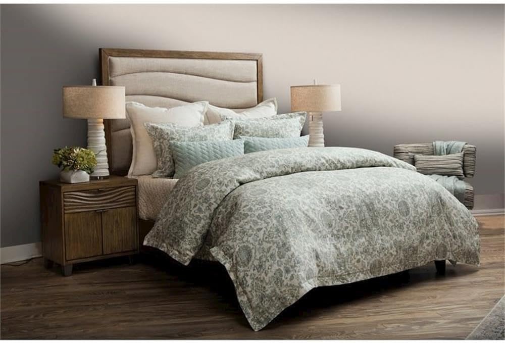 Michael Amini Northridge Multicolor King Duvet Set 8-Piece with 100% Polyester Print Face and Cotton-Polyester Back, Soft Breathable Bedding for Luxurious Comfort and Style