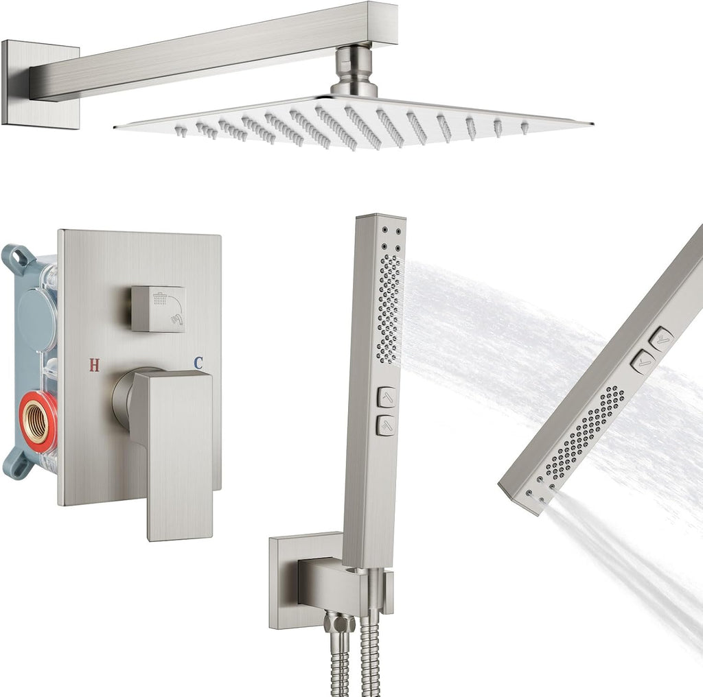 Bathroom Sink Faucet Shower Faucet Set Rainfall Shower System