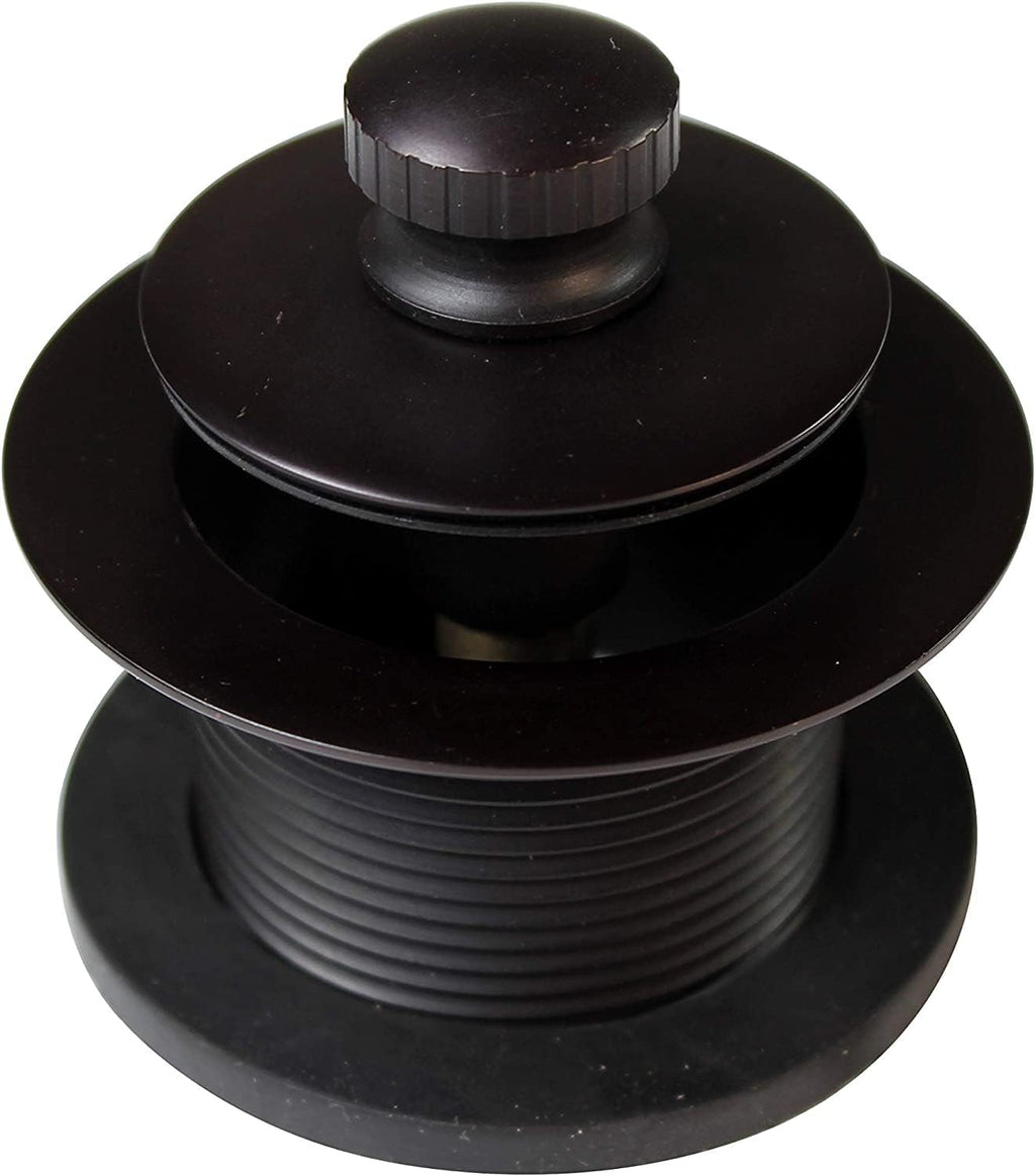 Westbrass 597244-4-12 14' White Poly Tubular Bath Waste & Overflow Assembly with 2-Hole Faceplate and Pull To Close Drain Plug, Oil Rubbed Bronze (4-Pack)