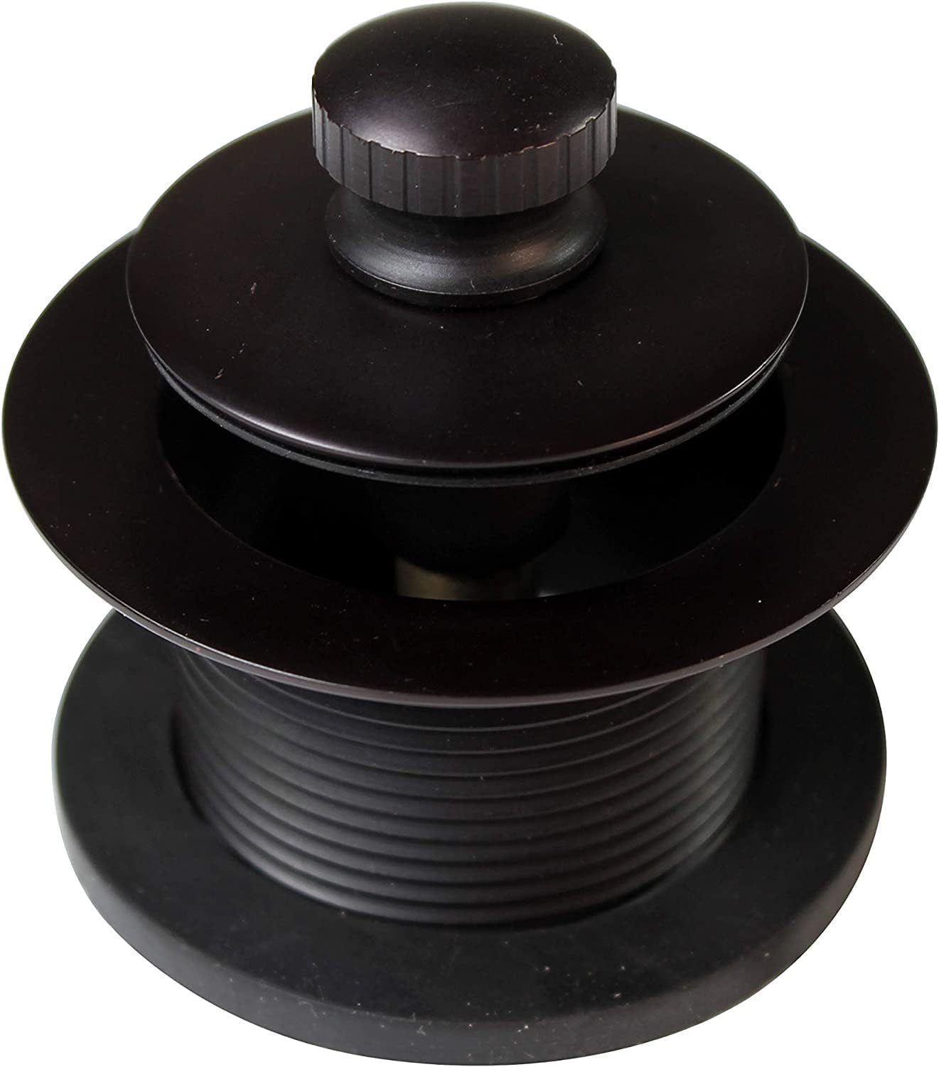 Westbrass 597244-4-12 14' White Poly Tubular Bath Waste & Overflow Assembly with 2-Hole Faceplate and Pull To Close Drain Plug, Oil Rubbed Bronze (4-Pack)