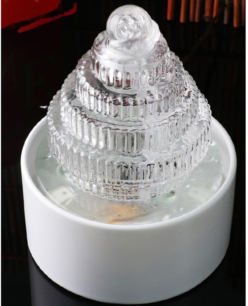 Tabletop Fountain Tabletop Indoor Circulating Flowing Water Fountain Decorations for Home, Office, or Meditation Space Decor Indoor Fountain